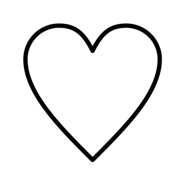 Kalp ikonu vektör illüstrasyonu