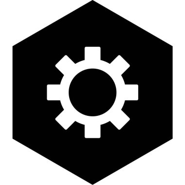 dişli simgesi vektör illüstrasyonu