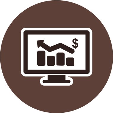 finansal rapor vektör simgesi