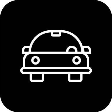 araba simgesi vektör illüstrasyonu