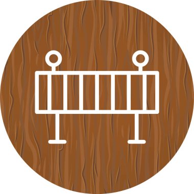  Moda Biçiminde Bariyer Simgesi İzole Arkaplan      