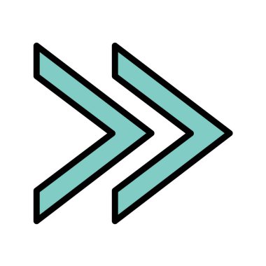 ok işareti simgesi, vektör çizimi