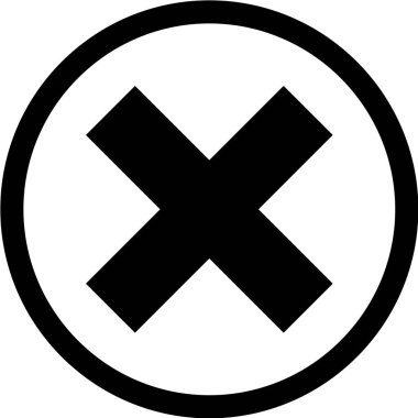 Siyah ve beyaz vektör simgesi yok