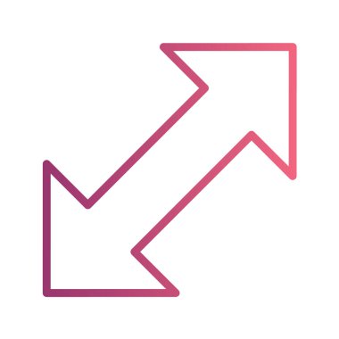 ok çizgisi simgesi, vektör illüstrasyonu