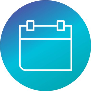 Takvimin vektör simgesi