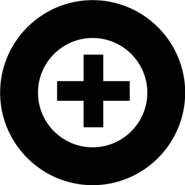 beyaz arkaplanda siyah simge izole edildi