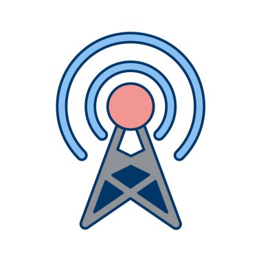 Wifi simgesi, vektör illüstrasyonu