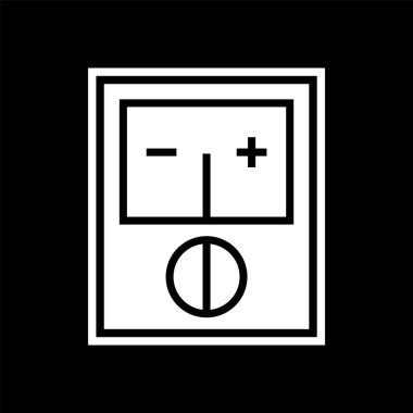 Moda Biçiminde Voltmetre Simgesi İzole Arkaplan      