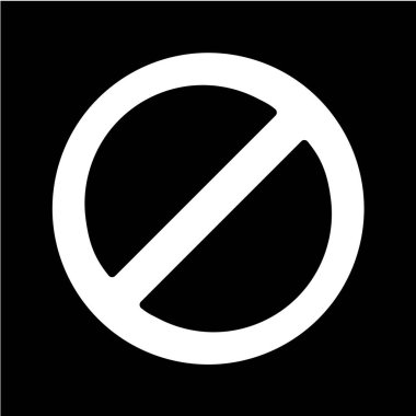 Giriş işareti simgesi yok, vektör illüstrasyonu