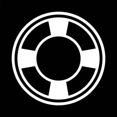 Moda Biçimli İzole Arkaplanda Yaşam Koruyucu Simgesi