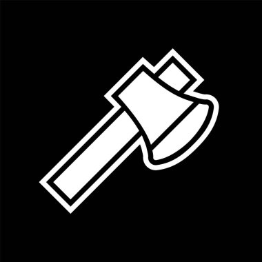  Moda Biçimli Axe Simgesi İzole Arkaplan      