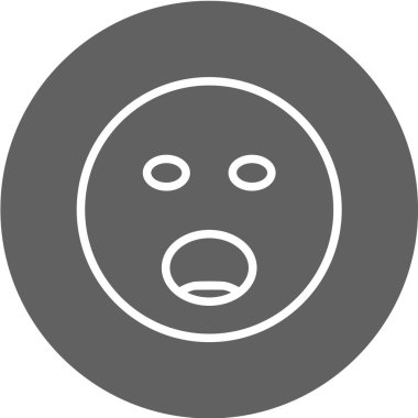 Moda Biçimli Emoji Simgesi İzole Arkaplan 