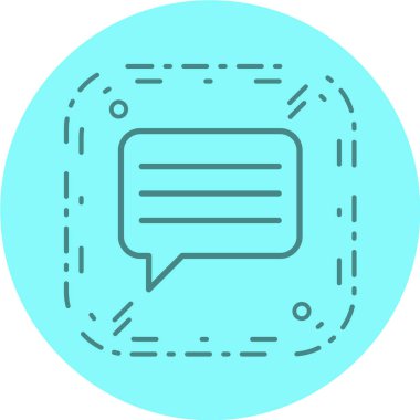 konuşma balonu simgesi, vektör illüstrasyonu