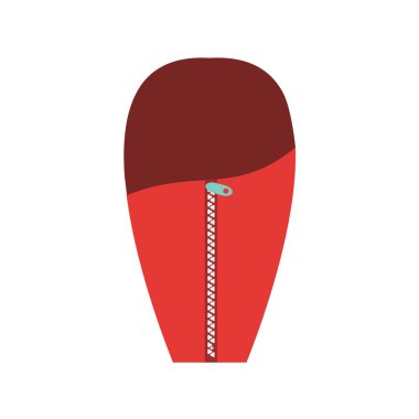 beyaz arkaplanda kamp konsepti vektör illüstrasyonu 