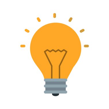 ampul simgesi vektör illüstrasyonu