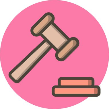 Açık Artırma Simgesi Moda Biçiminde İzole Arkaplan    