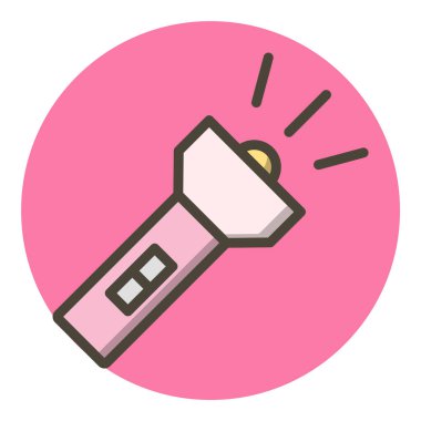 Moda Biçimli Flash Simgesi İzole Arkaplan      