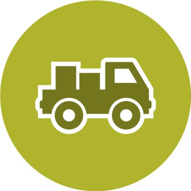 Traktör ikonu. vektör illüstrasyonu