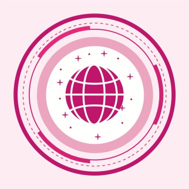 Modern renkli simgenin vektör illüstrasyonu