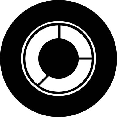 Pasta Çizelgesi Simgesi Moda Tarzı İzole Arkaplan      