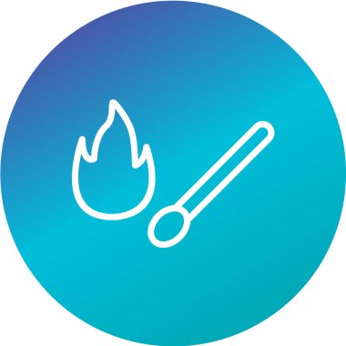 beyaz arkaplanda kamp konsepti vektör simgesi 