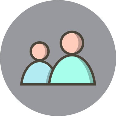 İnsan ve insan vektör simgesi