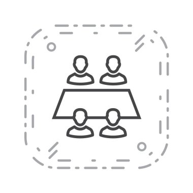 İş vektörü illüstrasyonu beyaz arkaplanda izole edildi 