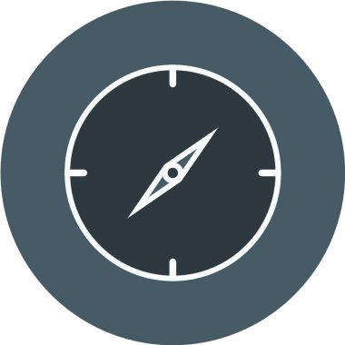 Pusula vektör simgesi. Navigasyon işareti. yön sembolü