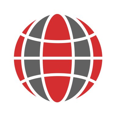 küresel ağ simgesi vektör grafik tasarımı