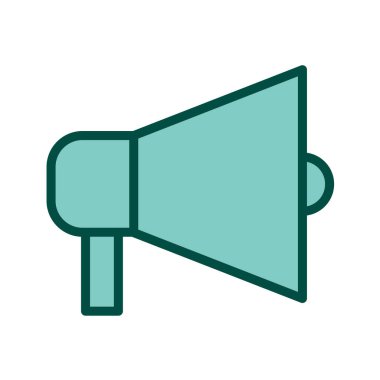 megafon simgesi, vektör illüstrasyonu