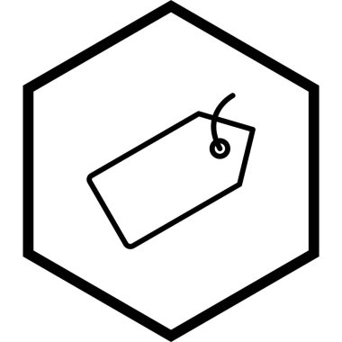 Moda Biçiminde Etiket Simgesi İzole Arka Gruplandırılmış