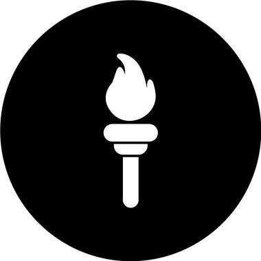 Siyah arkaplanda izole edilmiş tek bir vektör çizimi