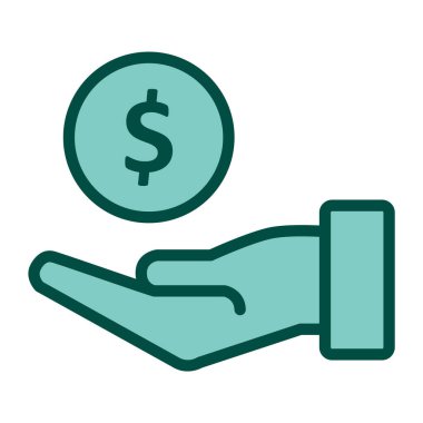 Moda Biçimli Kiralama Simgesi İzole Arkaplan     