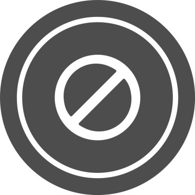 Yasak Simge Moda Biçiminde İzole Arkaplan