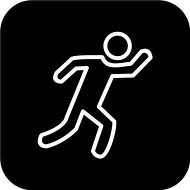 insan silueti vektör simgesi