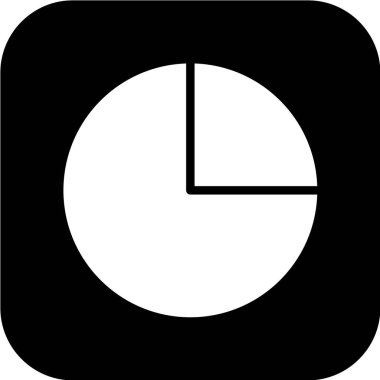 beyaz arkaplanda siyah simge izole edildi