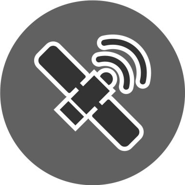 uydu anten simgesi, vektör illüstrasyonu