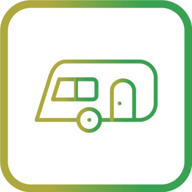 Modern b 'nin vektör illüstrasyonu kamp ikonundan yoksun