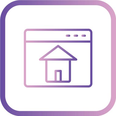 Ev simgesi vektör illüstrasyonu