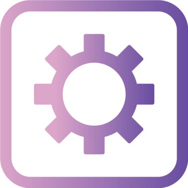 dişli simgesi. düz vektör illüstrasyonu