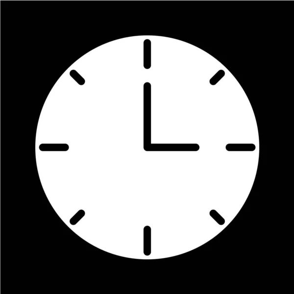 Illustration Vectorielle Icône Horloge — Image vectorielle