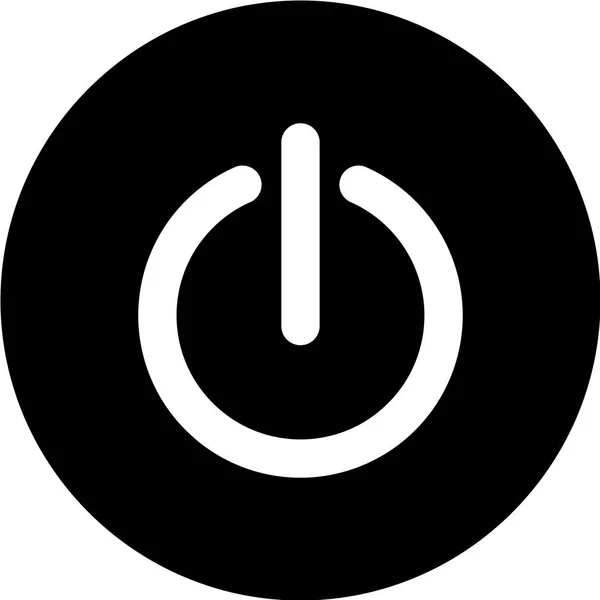 パワーボタン ベクトル アイコン — ストックベクタ