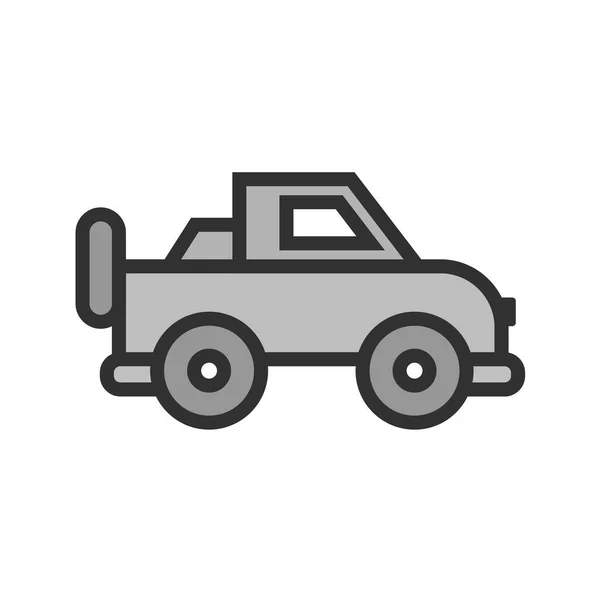 Coche Vehículo Icono Vector Ilustración — Archivo Imágenes Vectoriales