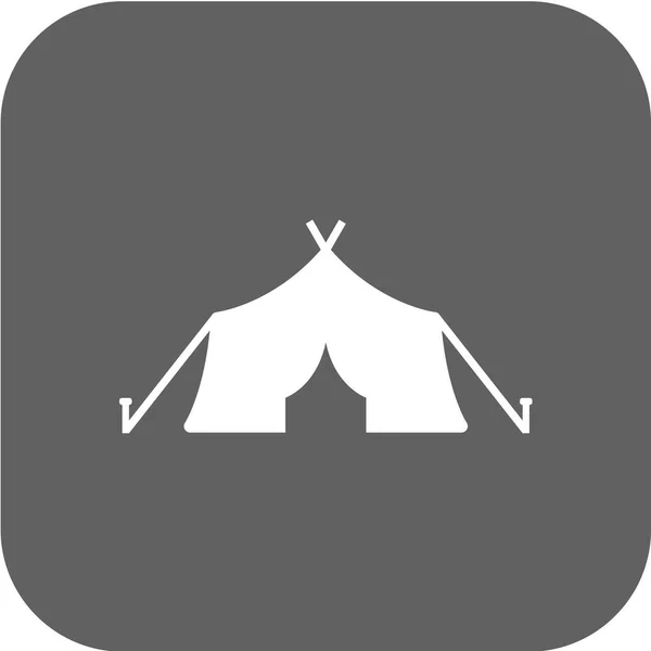 Camping Concept Vectoriel Illustration Sur Fond Blanc — Image vectorielle