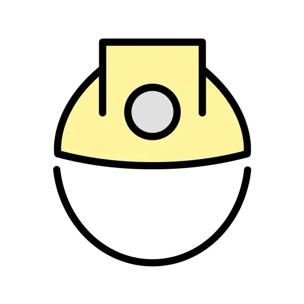 Construction Helmet Vector Icon — Stock Vector