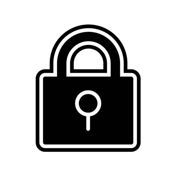 Padlock Icon Vector Illustration — Stock Vector