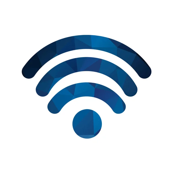Ikona Wifi Ilustracja Wektora Płaski Styl Projektowania — Wektor stockowy