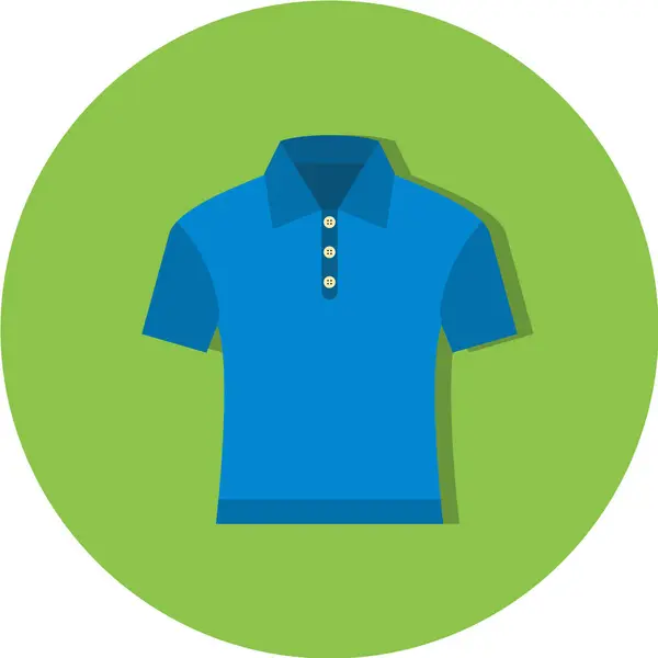 Icona Vettoriale Shirt Verde — Vettoriale Stock