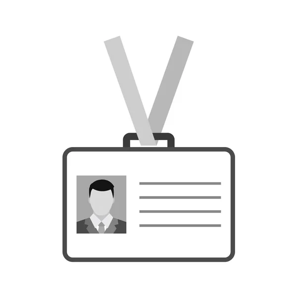 Απεικόνιση Διανύσματος Εικονιδίου Ταυτότητας Κάρτας — Διανυσματικό Αρχείο
