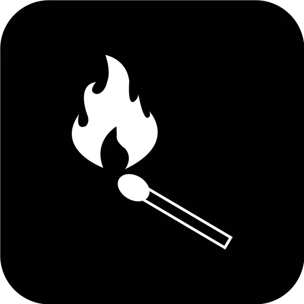 Feuer Flamme Symbol Vektor Illustration — Stockvektor